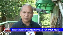 Palace turns over P50-M add'l aid for Mayon relief