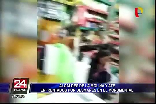 Alcaldes de La Molina y Ate enfrentados por desmanes causados por barristas