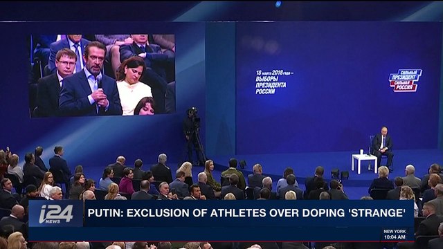 i24NEWS DESK | Putin: exclusion of athletes over doping' strange' | Wednesday, January 31st 2018
