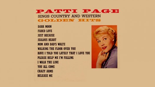 Patti Page Sings Country And Western Golden Hits Vintage Music