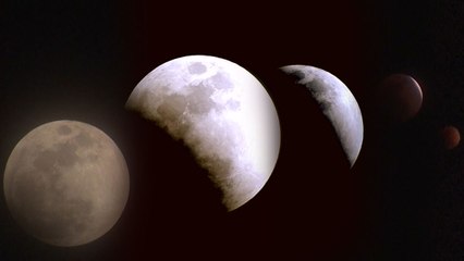 [영상] 구름 사이로...35년 만의 개기월식 우주쇼 / YTN