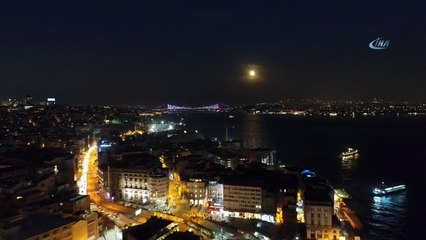 Süper Mavi Kanlı Ay havadan görüntülendi