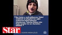 Gazzeli hasta çocuk Cumhurbaşkanı Erdoğan�a seslendi