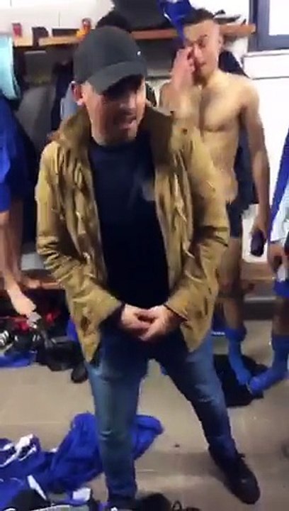 Le chalala du Lac après la victoire 1-2 à Pellouailles lors de la 11ème journée de D1 saison 2017-2018