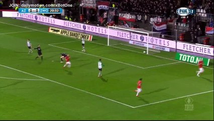 Wout Weghorst Goal HD - AZ Alkmaar 1 - 0 Zwolle  - 31.01.2018 (Full Replay)