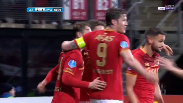2-1 Guus Til Goal Holland KNVB Beker Quarterfinal - 31.01.2018 AZ Alkmaar 2-1 PEC Zwolle