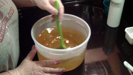 Making Cold Process Coffee Soap