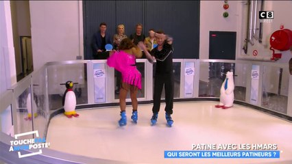 Ludivine Rétory et Maxime Guény sur la patinoire de TPMP