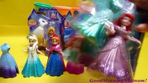 Búp Bê Công chúa Tuyết Elsa Nàng Tiên Cá Ariel - Những Bộ Váy đất nặn đẹp (Bí Đỏ) - Magic Clips