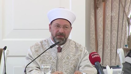 Diyanet İşleri Başkanı Erbaş, Gazete ve Televizyonların Ankara Temsilcileriyle Bir Araya Geldi