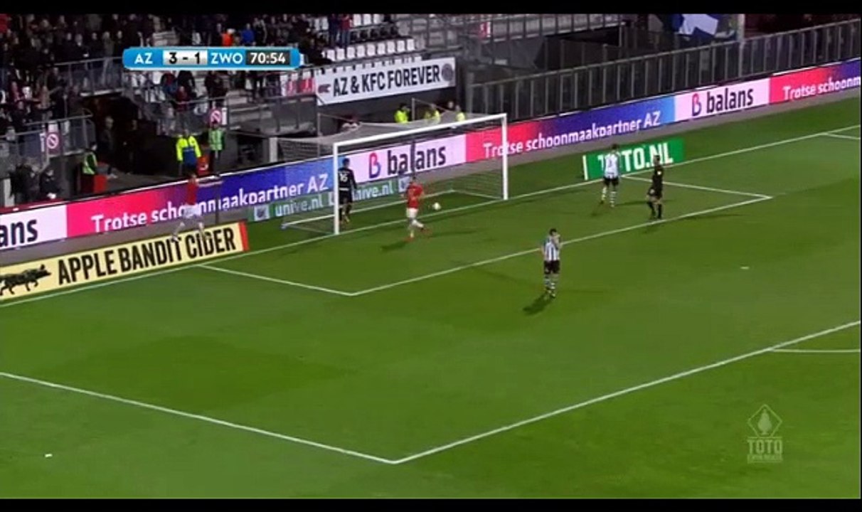 Second     Goal Weghorst W.  (4:1) AZ Alkmaar vs PEC Zwolle