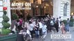 Dakota Johnson and Jamie Dornan Kiss on the 50 Shades of Grey set in Paris