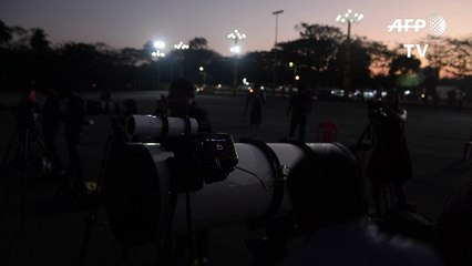 Así se vio la “superluna azul de sangre”