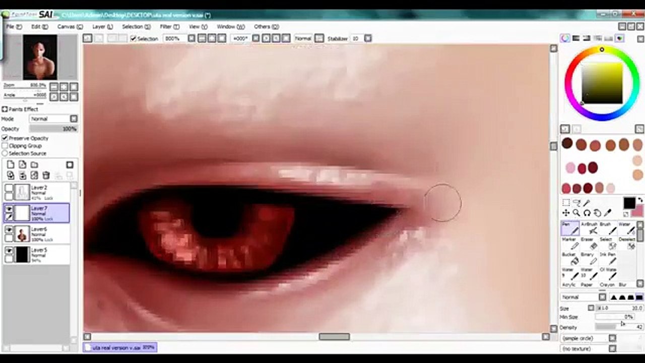 SAI SPEED PAINTING [東京喰種 ] TOKYO GHOUL Uta [REAL VERSION]