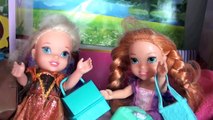 Sleepover at Jessicas House School Days Anna and Elsa toddlers Stay #2 Frozen Barbie Toys In Action