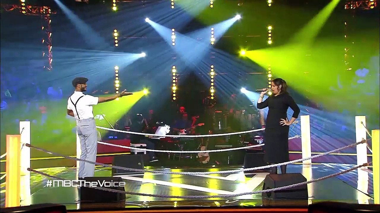 #MBCTheVoice - أمجد شاكر، و هدير يوسف- perhaps...