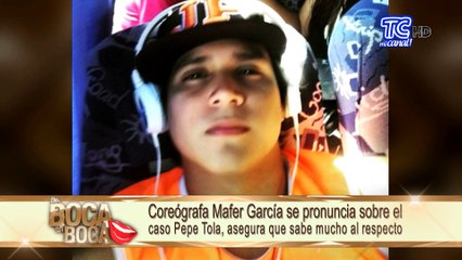 Coreógrafa Mafer García se pronuncia sobre el caso Pepe Tola, asegura que sabe mucho al respecto