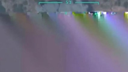 Darmık Dağı'nda Üzerinde Terörist Başı Abdullah Öcalan'ın Resmi Olan Sığınak Böyle Bombalandı