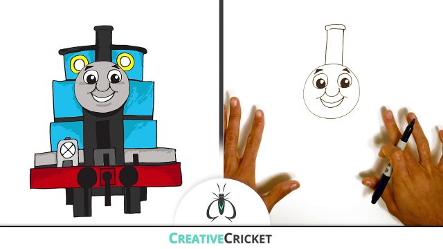 How to Draw Thomas the Tank Engine ♦ Coloring with Thomas & Friends ♦ Toy Trains for Kids