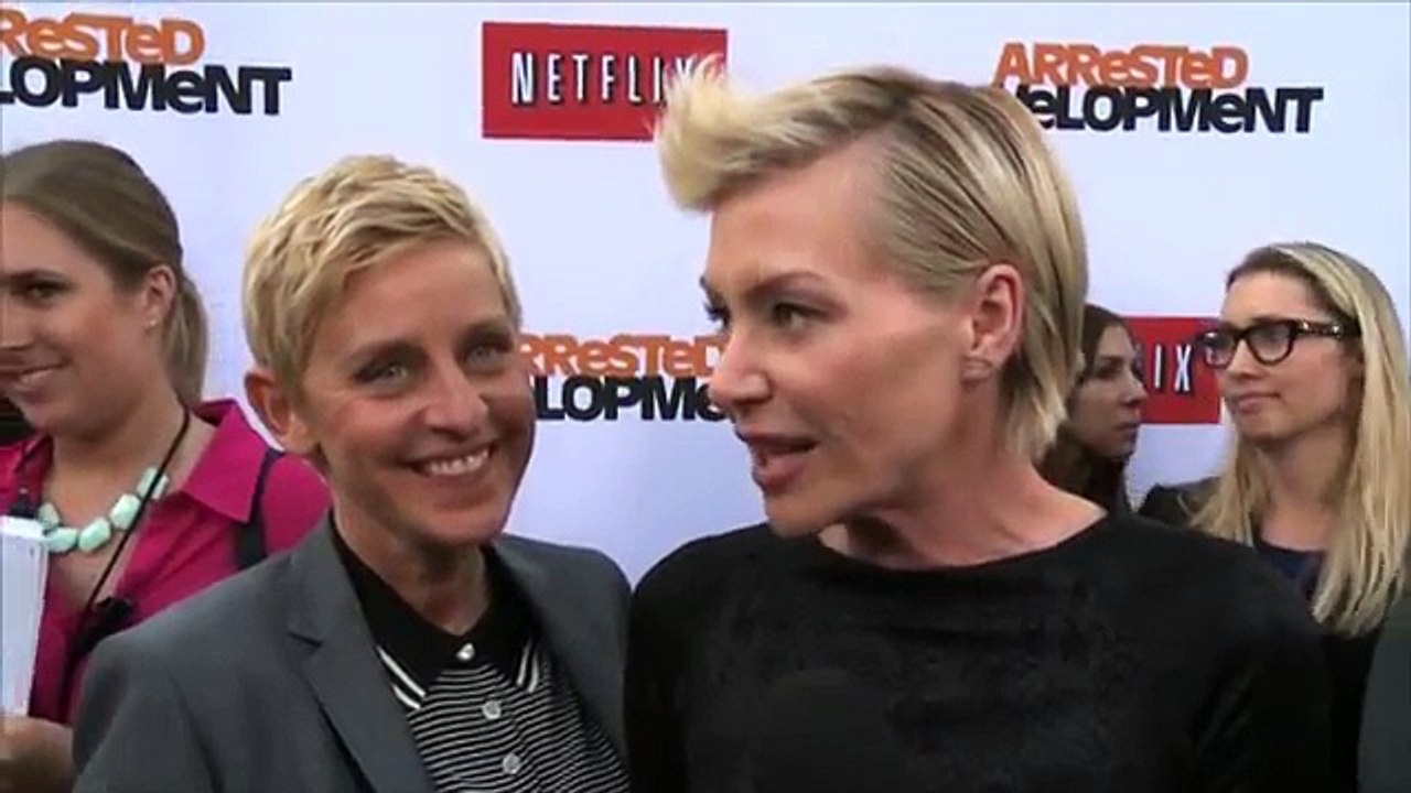 Arrested Development Season 4 Portia de Rossi and Ellen DeGeneres Premiere Interview