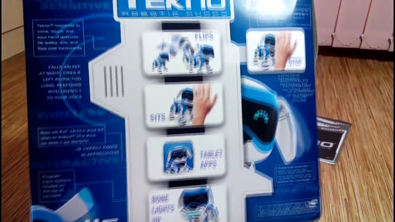 РОБОТ ЩЕНОК TEKSTA (TEKNO) четвертого поколения. Обзор. Посылка из Америки.