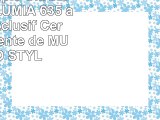 Coque souple UltraSlim NOKIA LUMIA 635 au motif exclusif Cerf Transparente de MUZZANO
