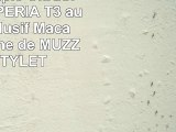 Coque souple UltraSlim SONY XPERIA T3 au motif exclusif Macarons Blanche de MUZZANO