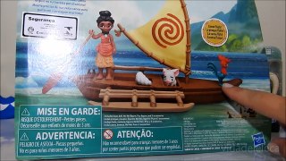 Moana Aventura de Canoa Semi Deus Maui! Brinquedos do filme Disney Adventure Canoe The DemiGod PT BR