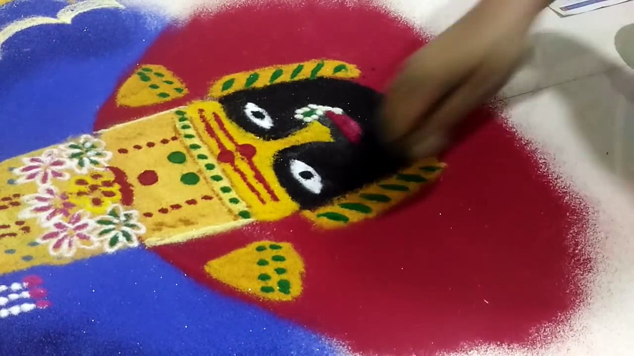 Rangoli Navratri Rangoli Tulabhavani Devi
