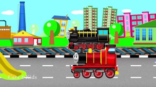 Color Thomas Train Transportation w Mack Truck Cars Cartoon for Kids Learn Colors for Children
