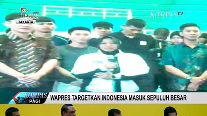 Wapres Targetkan Indonesia Masuk 10 Besar Asian Games