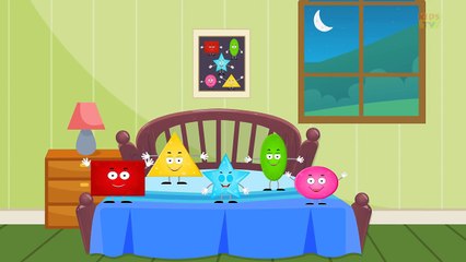 Five Little Shapes   Original Nursery Rhyme - Kids Tv Nursery Rhymes For Children
