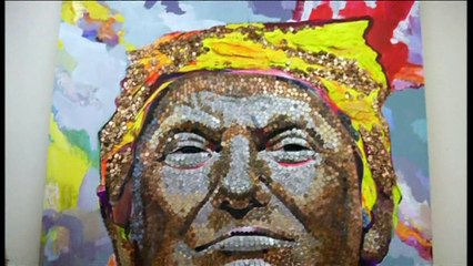 An unusual portrait of Donald Trump is revealed