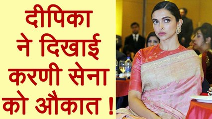 Padmaavat: Deepika Padukone's BEFITTING REPLY to Karni Sena's THREAT calls ! | FilmiBeat