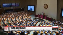 Main opposition Liberty Korea Party gives policy speech at National Assembly