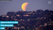 Crowds Gathered In Hollywood Hills To Catch "Super Blue Blood Moon"