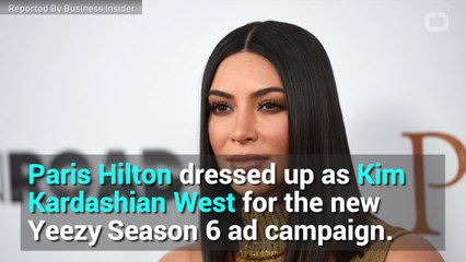 Paris Hilton Dressed Up As Kim Kardashian