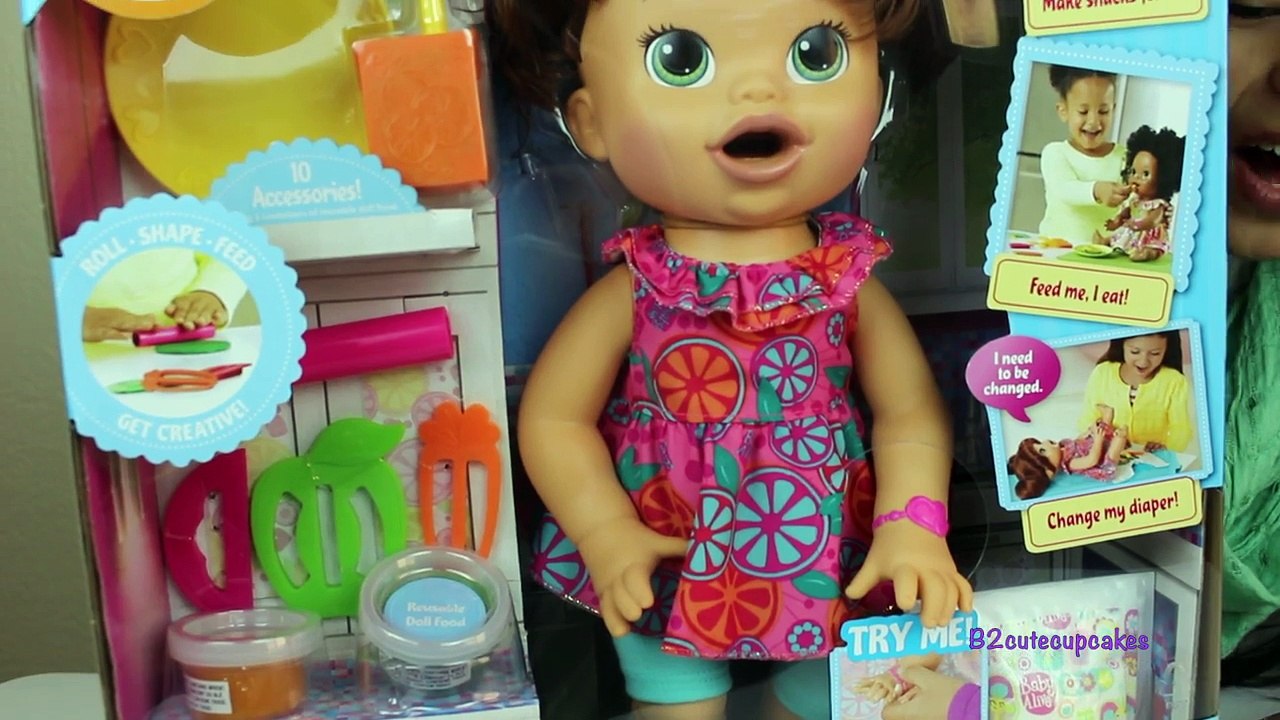 Baby Alive Doll Eats and Poops Play-Doh Snackin Sara|B2cutecupcakes