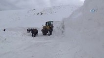 Kar Kalınlığının 3 Metreyi Bulduğu Muş'ta Karla Mücadele Sürüyor