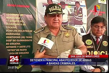 SJM: detienen a principal abastecedor de armas y bandas criminales