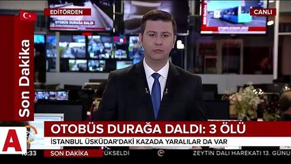 üsküdar�da otobüs kaza yaptı: Ölü ve yaralılar var
