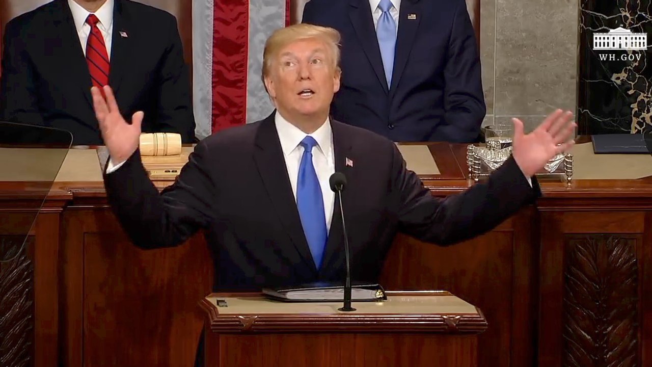 Trump Gets Congress Screaming "USA, USA"