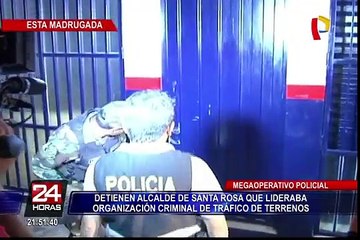 Vecinos protestan por detención al alcalde de Santa Rosa