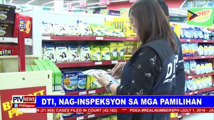 DTI, nag-inspeksyon sa mga pamilihan