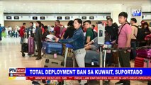 Total deployment ban sa Kuwait, suportado