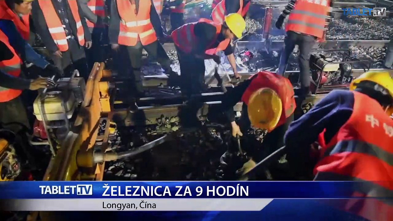 Číňania postavili železnicu za 9 hodín