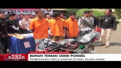 Gara-gara HP Dibuat Rusak, Remaja Tega Gorok Temannya