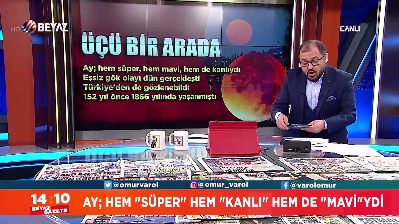 Türkiye'den  ''Süper Kanlı Mavi Ay'' manzaraları