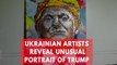 Ukrainian artists create striking portrait of Trump and Putin using coins and bullet shells