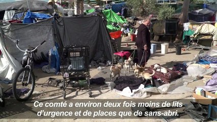 Un campement de SDF californiens menacé d'être évacué